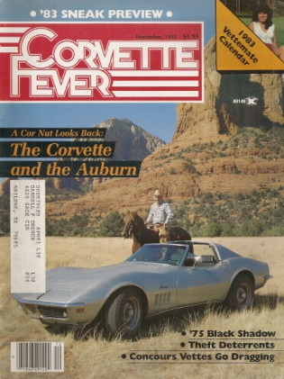 CORVETTE FEVER 1982 DEC - VETTES AT DRAGWAY 42, '35 AUBURN, '54 VETTE, '83 PEEK